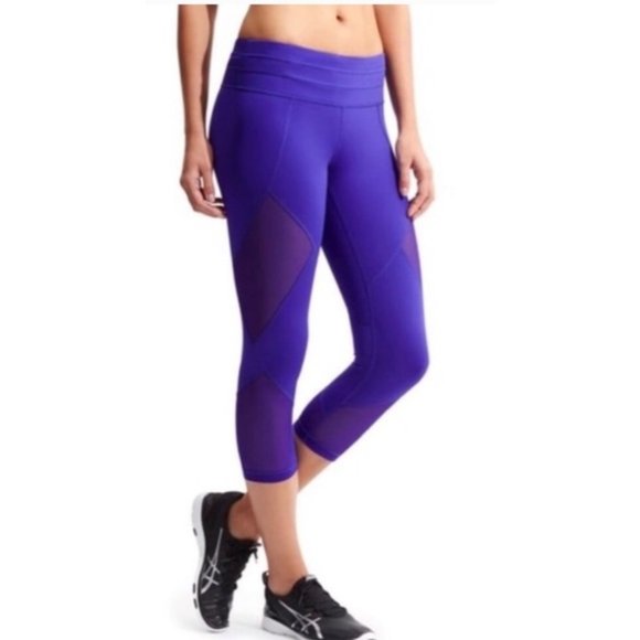 Athleta Pants - Athleta Mesh Sonar Capri Legging I Sz Med